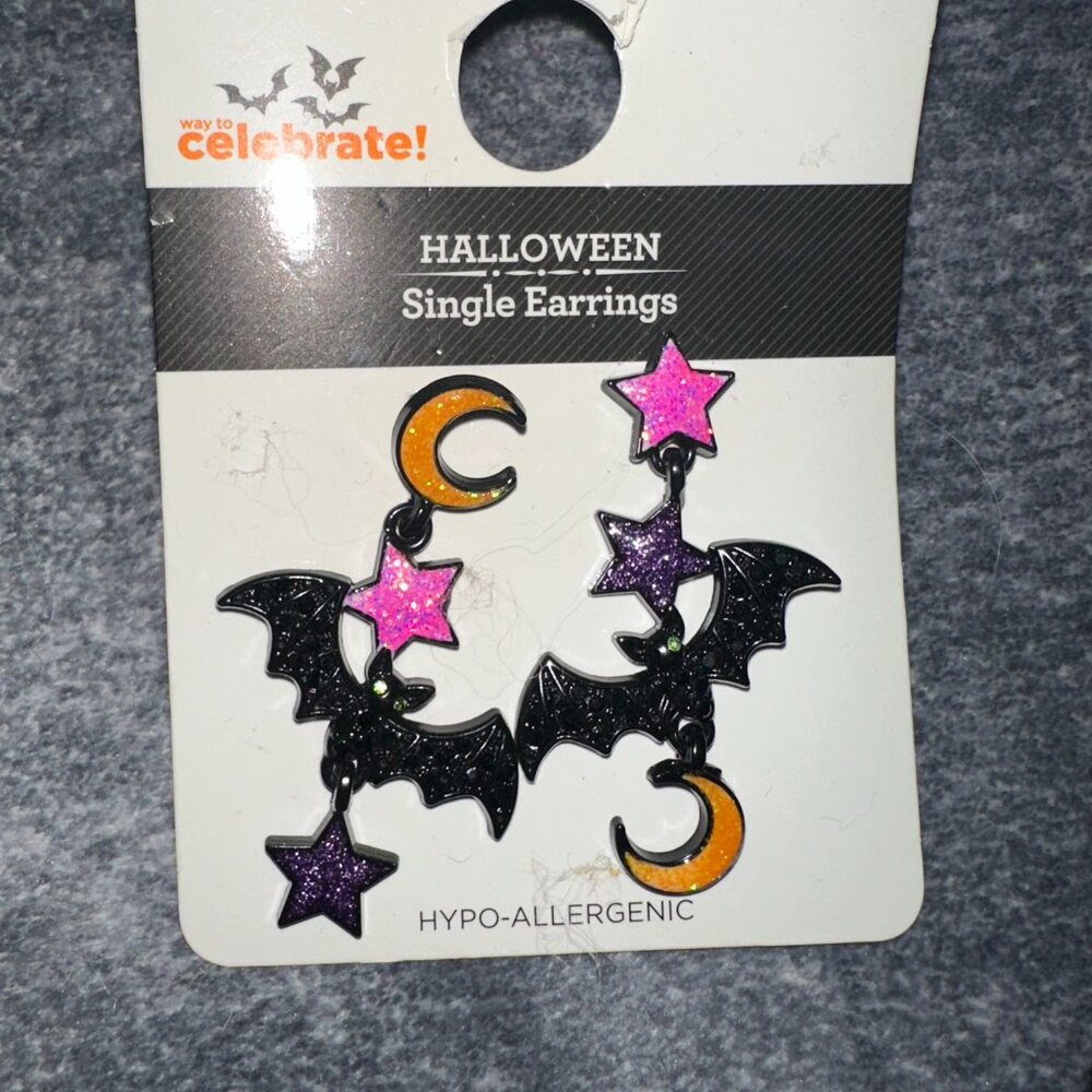 halloween earrings & Pumpkin necklace set